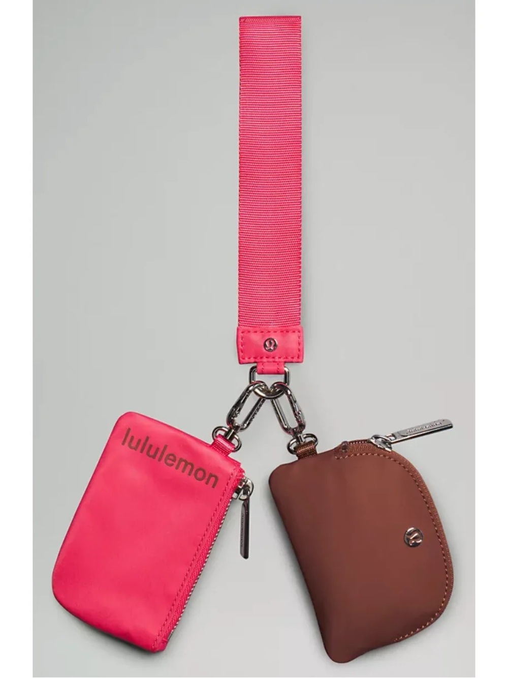 Lululemon Dual Pouch Wristlet combination is Ancient
Copper/Glaze Pink/Orange